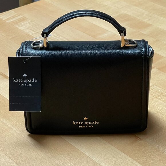 kate spade Handbags - Kate Spade Mini Black Pebble Leather Purse NWT
